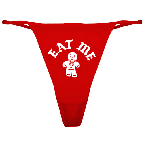 Eat Me Christmas Women's Thong Underwear