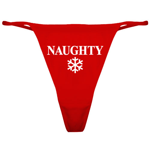 Naughty Christmas Women's Thong Underwear