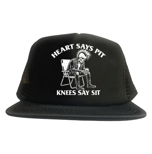 Heart Says Pit Trucker Hat