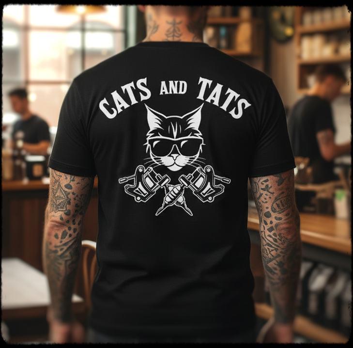 Cats and Tats Mens T-Shirt