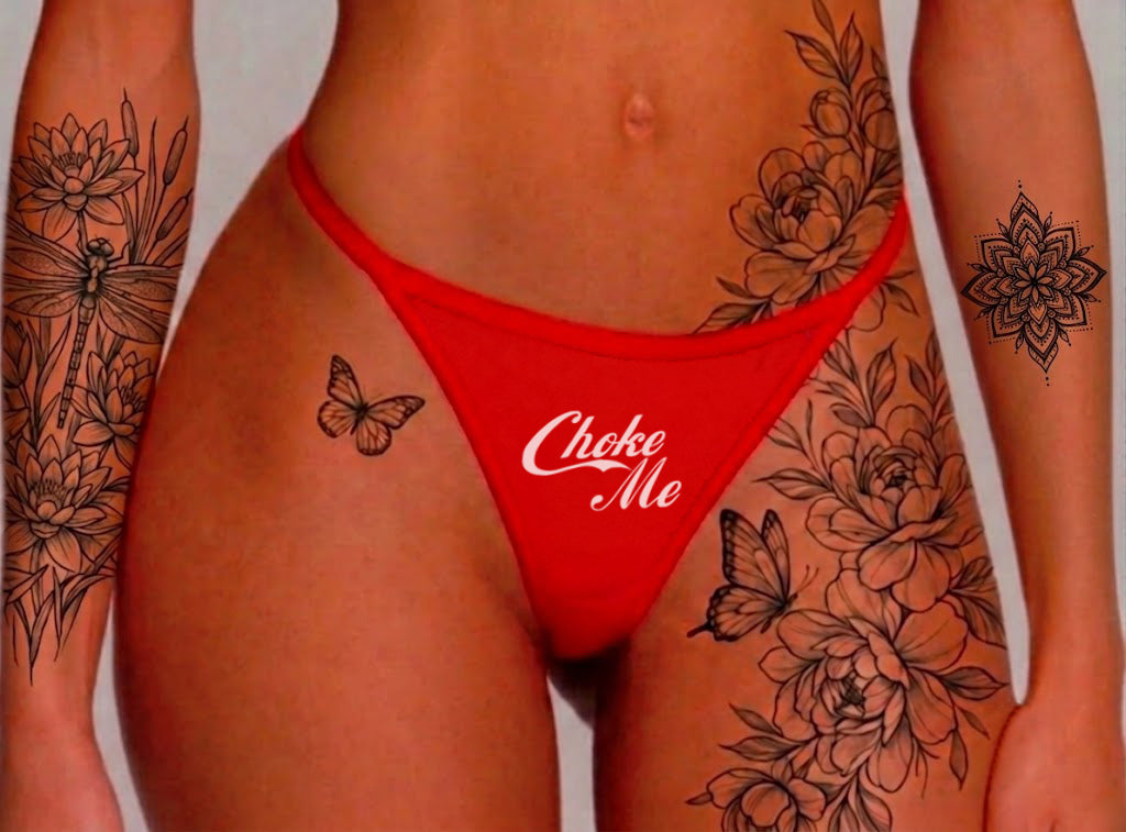 Choke Me Women's Thong Underwear