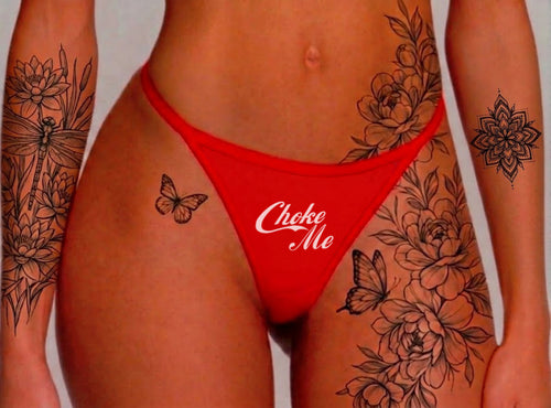 Choke Me Women's Thong Underwear