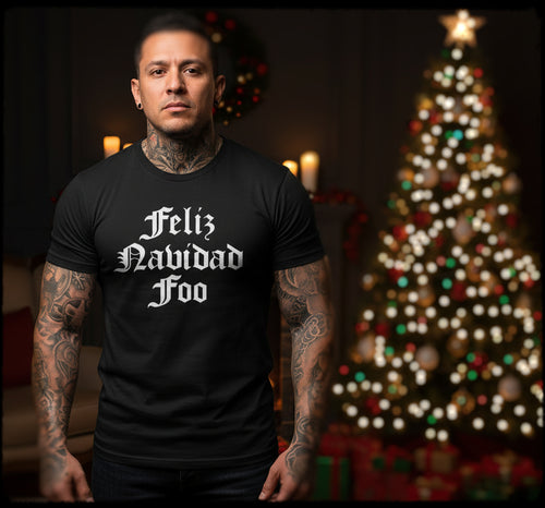 Feliz Navidad Foo Christmas Men's T-Shirt