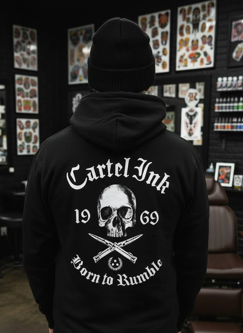 Born To Rumble Men's ZIPPERED Hoodie