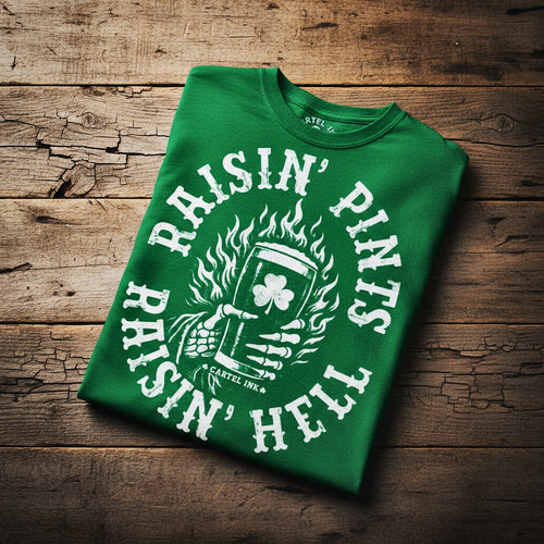 Raisin' Pints Raisin' Hell Men's T-Shirt