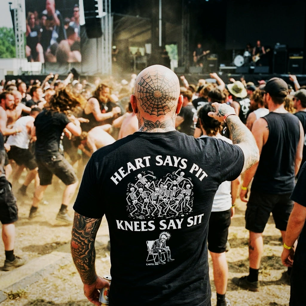 Heart Says Pit, Knees Say Sit Men's T-Shirt