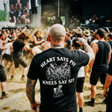 Heart Says Pit, Knees Say Sit Men's T-Shirt