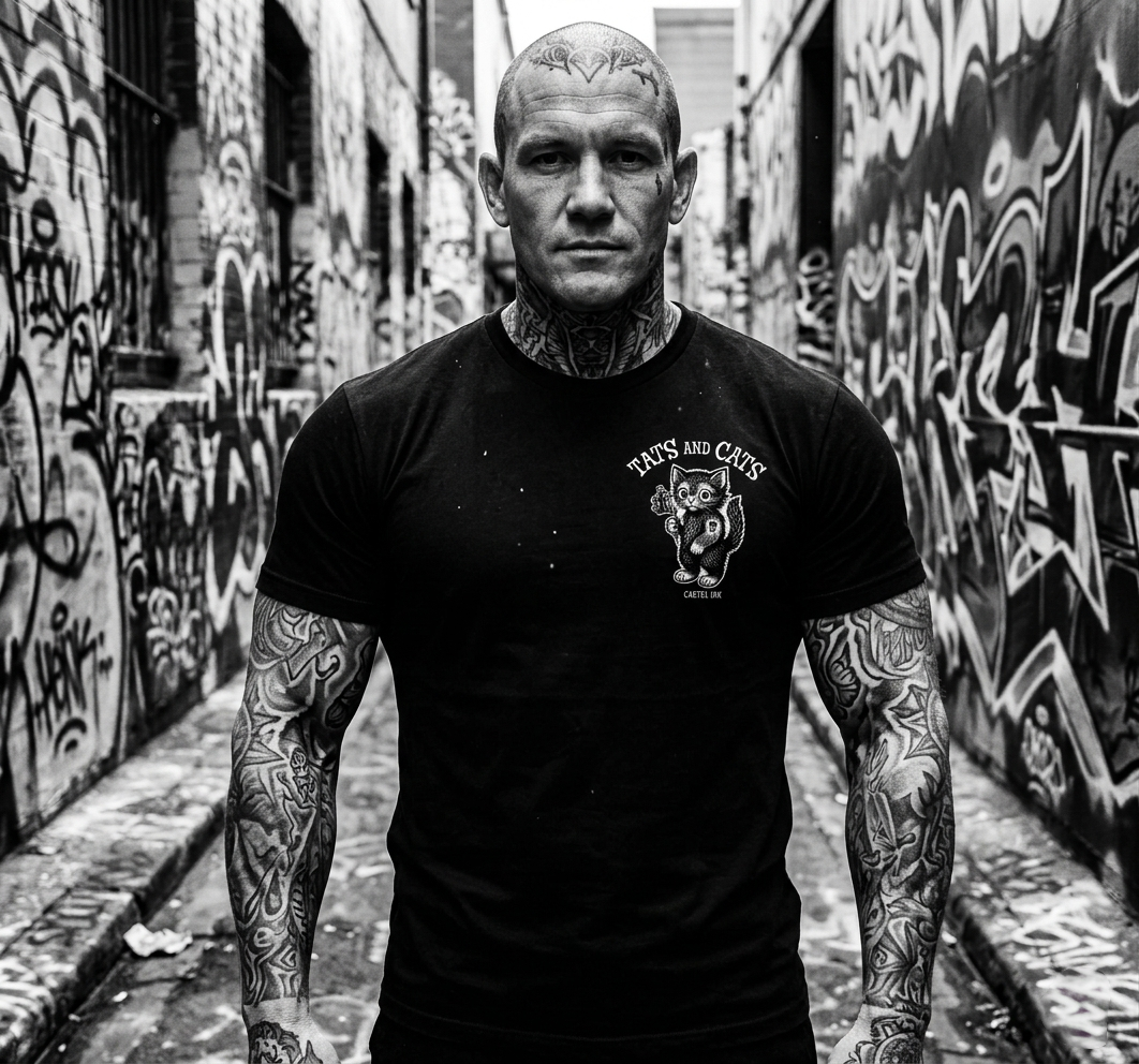 Tats and Cats Mens T-Shirt