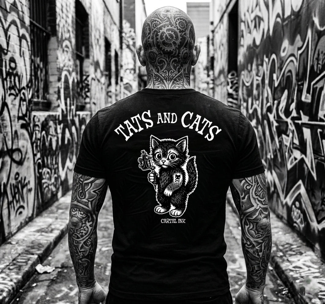 Tats and Cats Mens T-Shirt