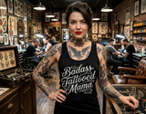 Badass Tattooed Mama Women's Racer Back Tank Top