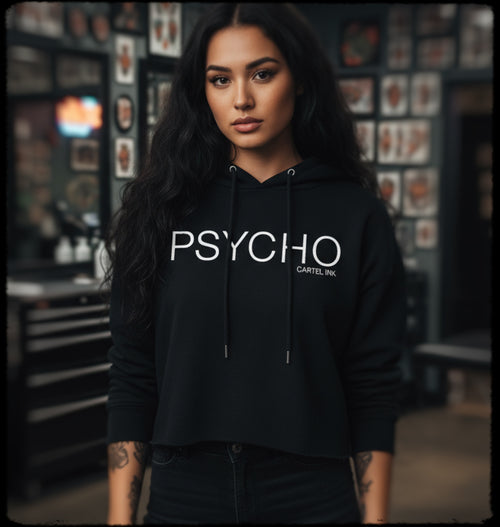 Psycho Women's Cropped Hoodie