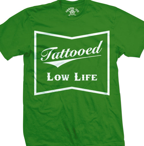 St. Paddy's Green Tattooed Low Life Men's T-Shirt