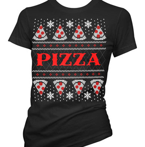 Pizza Ugly Christmas Sweater Women's T-Shirt