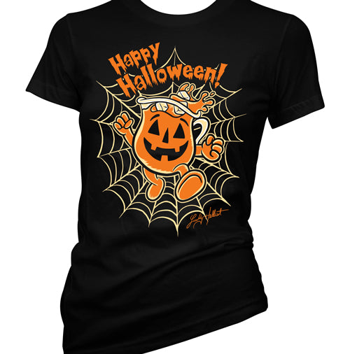 Lucky Hellcat Happy Halloween Women's T-Shirt