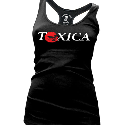 Toxica Kiss Women's Racer Back Tank Top