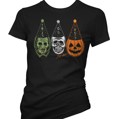 Lucky Hellcat Halloween Party Women's T-Shirt