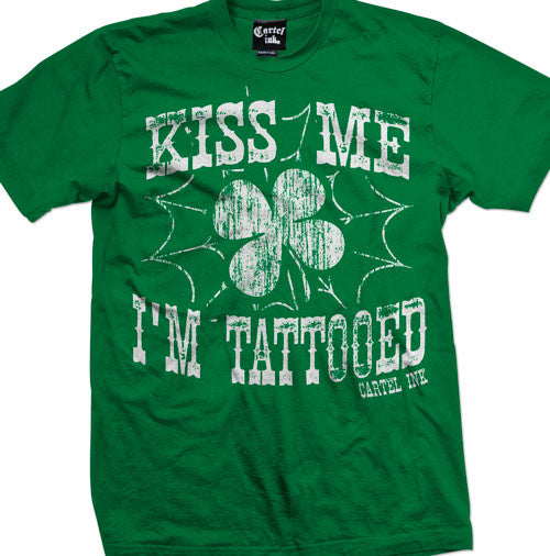 Kiss Me I'm Tattooed Men's T-Shirt