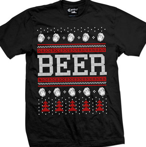 Beer Ugly Christmas Sweater Men's T-Shirt