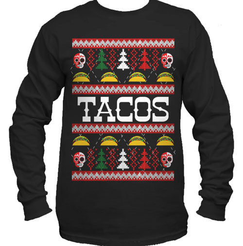 tacos Christmas Ugly Sweater