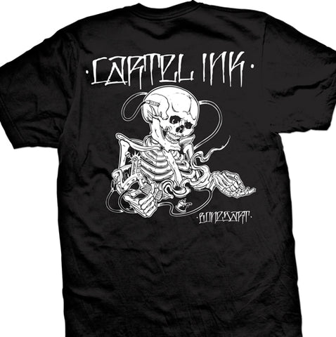 Pinstripe Skull Men's T-Shirt
