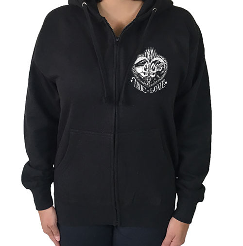 True Love Zippered Women's Hoodie