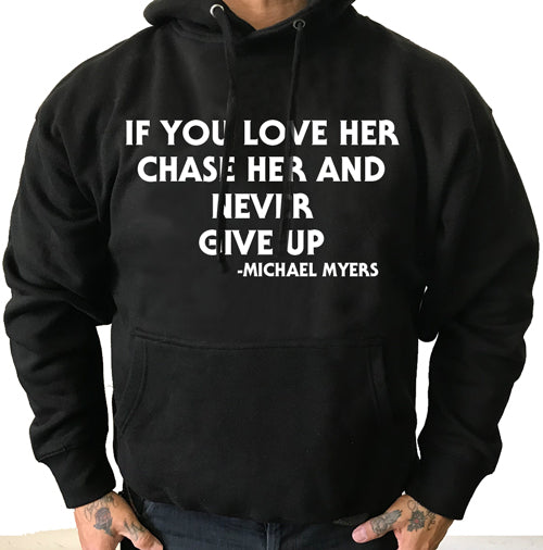 Never Give Up Pullover Unisex Hoodie