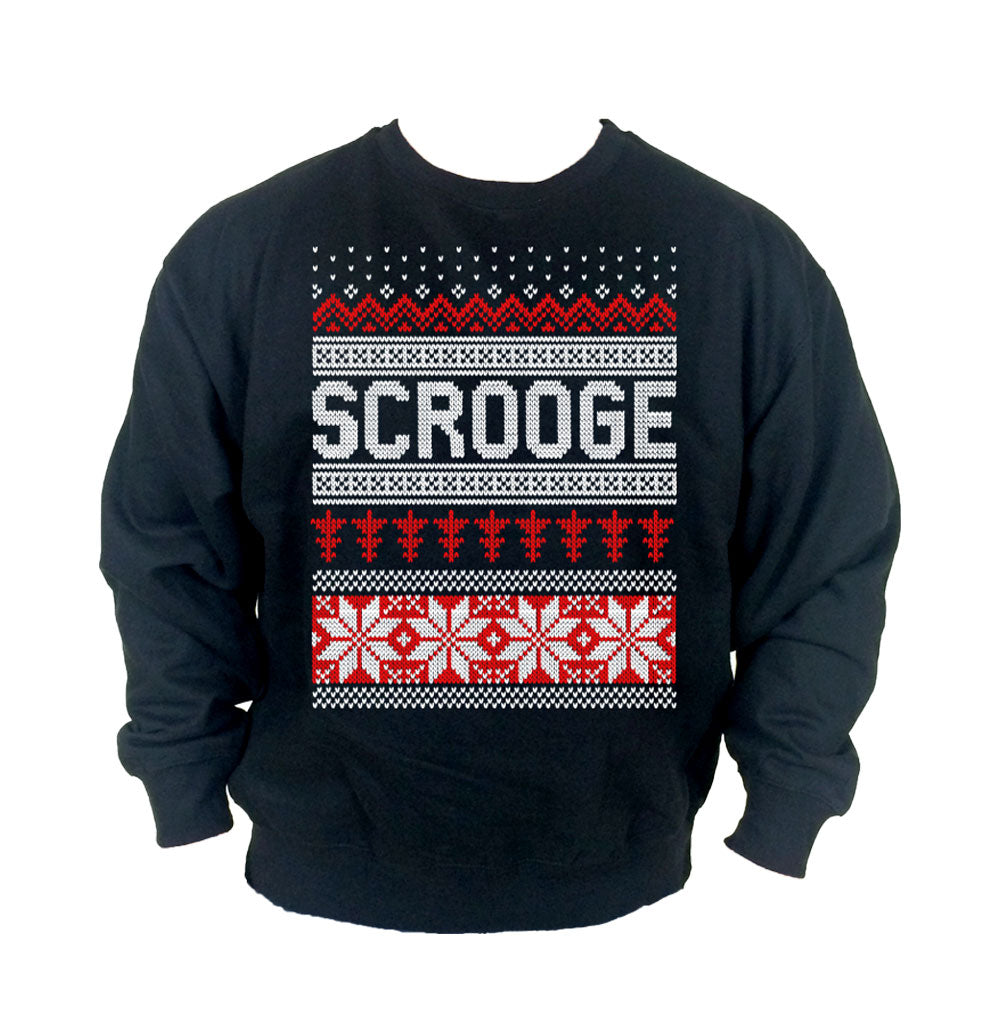 Scrooge Ugly Christmas Sweater Crew Neck Sweat Shirt