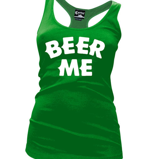 Beer Me Women's Racer Back Tank Top