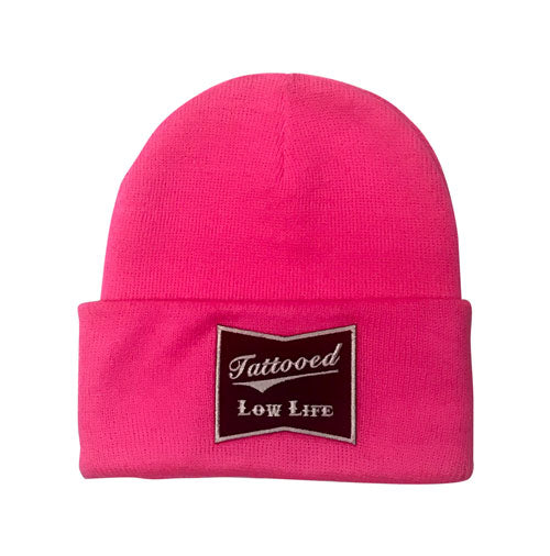 OG Tattooed Low Life Cuffed Knit Beanie-Pink – Cartel Ink