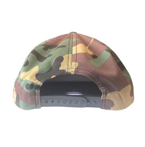 OG Tattooed Low Life Embroidered Patch Camouflage Snapback Hat