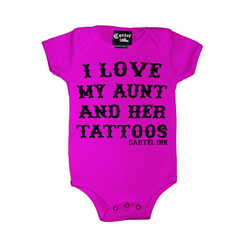 I Love My Aunt and Her Tattoos Infant's Onesie