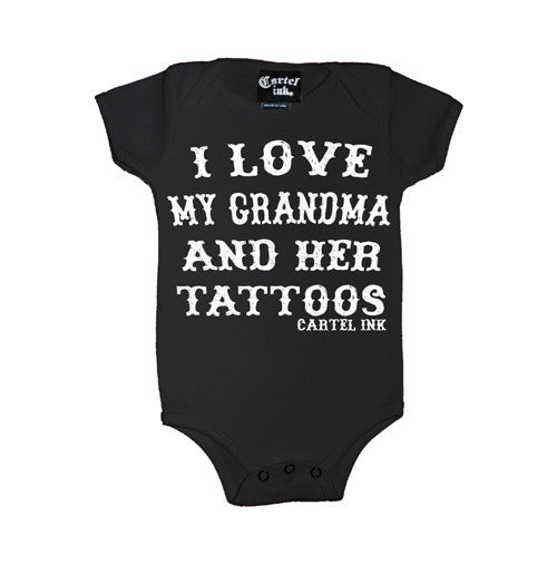 I Love My Grandma and Her Tattoos Infant's Onesie