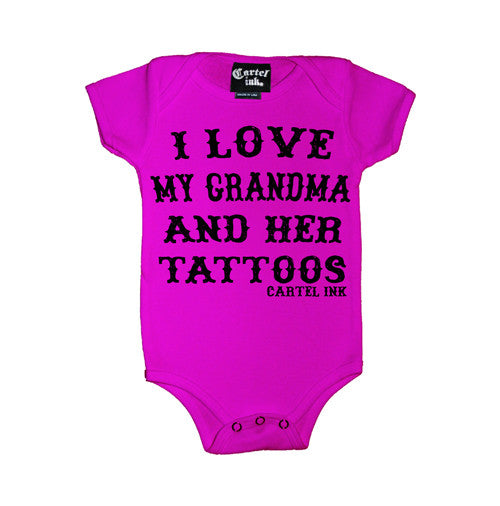 I Love My Grandma and Her Tattoos Infant's Onesie