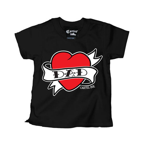 Dad Heart Tattoo Kid's T-Shirt