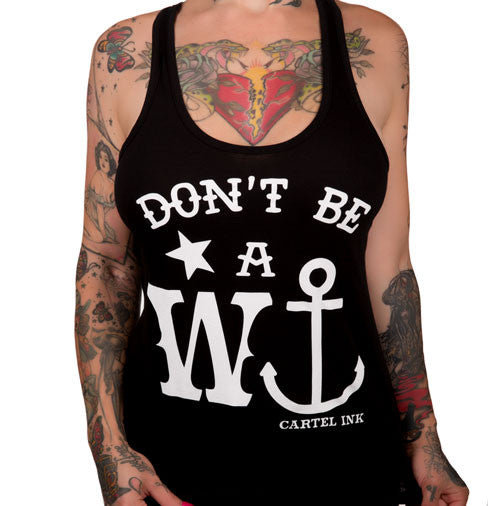 Don't Be A Wanker Women's Racer Back Tank Top