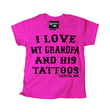 I Love My Grandpa and His Tattoos Kid's T-Shirt