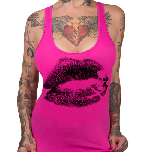 Kiss of Death Women's Racer Back Tank Top