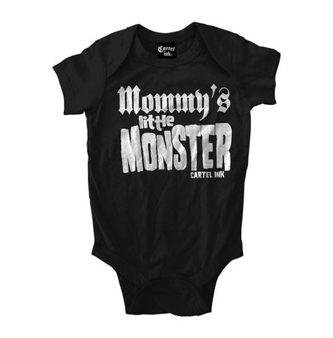 creature feature mommy's little monsters Mommy's Little Monster Infant's Onesie – Cartel Ink