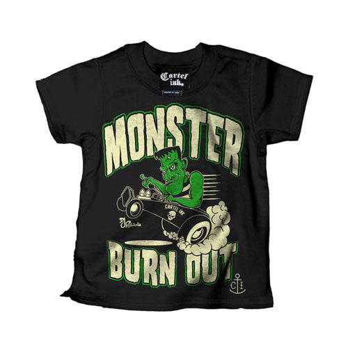Monster Burn Outs Kid's T-Shirt