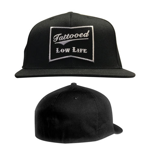 Tattooed Low Life Flat Bill Flex Fit Hat