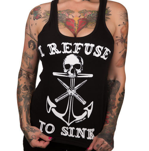 I Refuse To Sink Women's Racer Back Tank Top