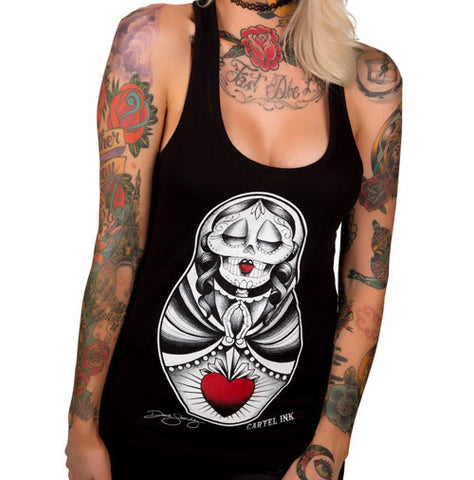 Sacred Heart Doll Sugar Skull Women's T-Shirt