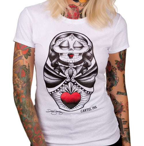 Sacred Heart Doll Sugar Skull Women's T-Shirt