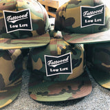 OG Tattooed Low Life Embroidered Patch Camouflage Snapback Hat