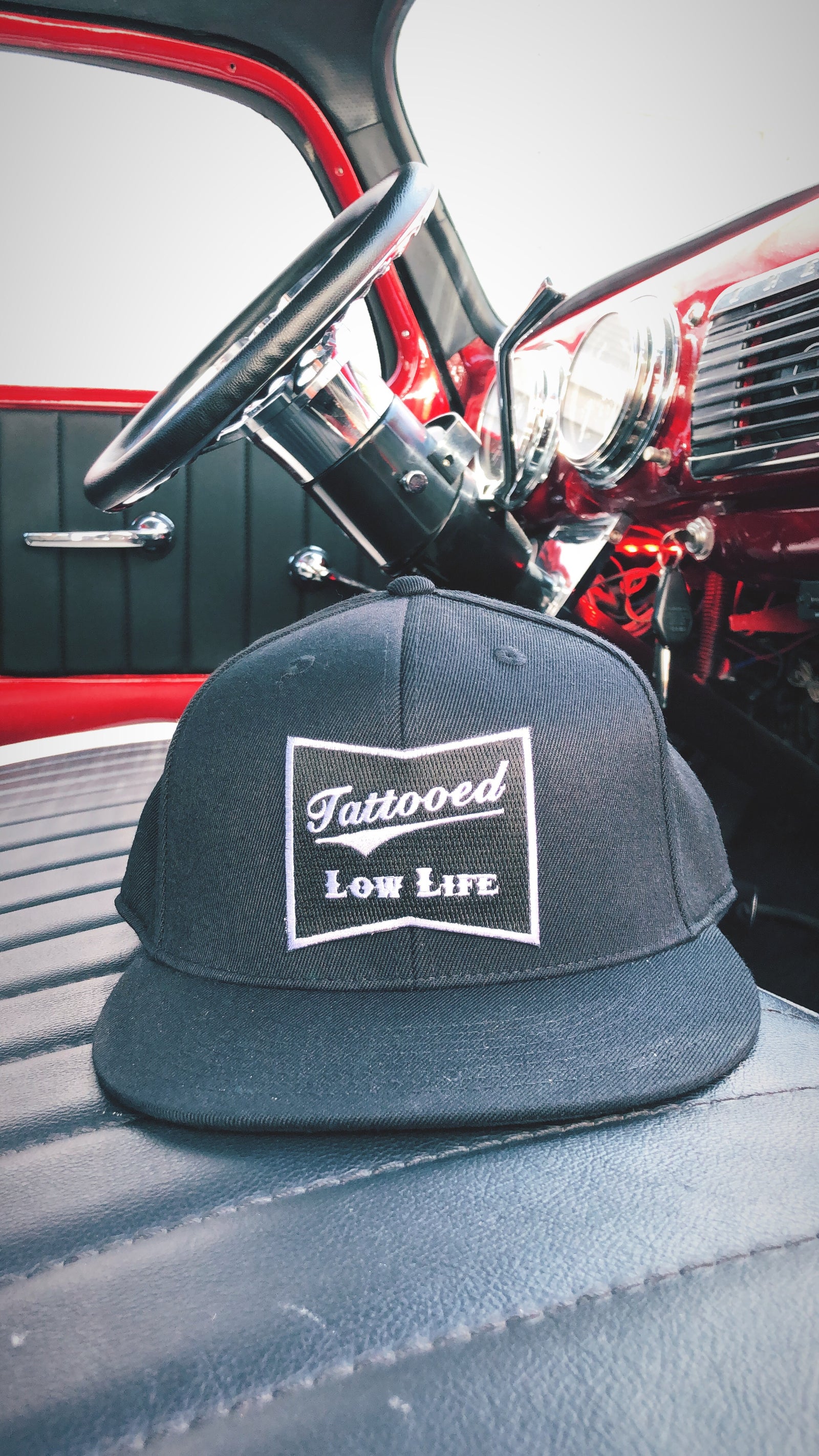 Tattooed Low Life Flat Bill Flex Fit Hat