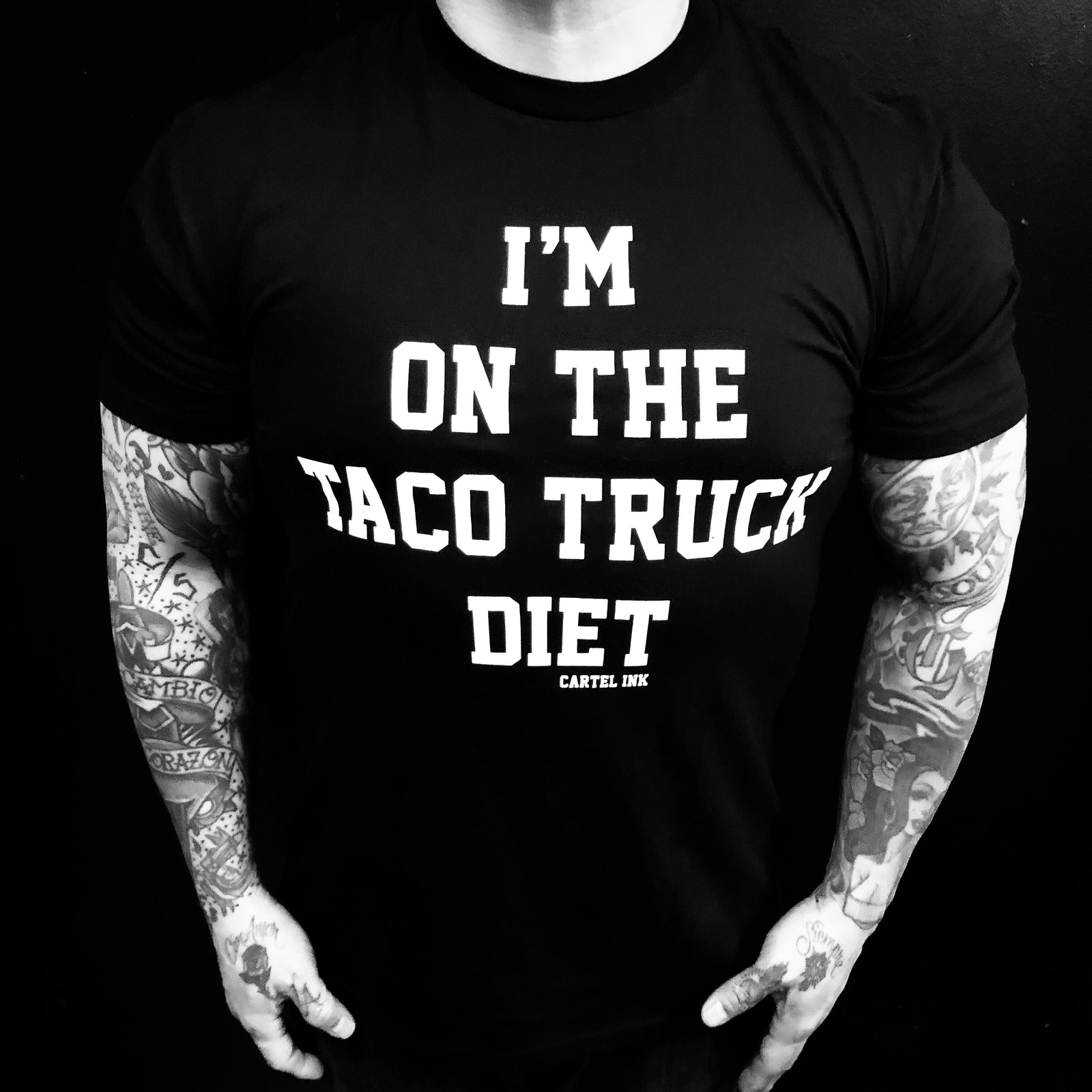 i'm on the taco truck diet shirt cartelink