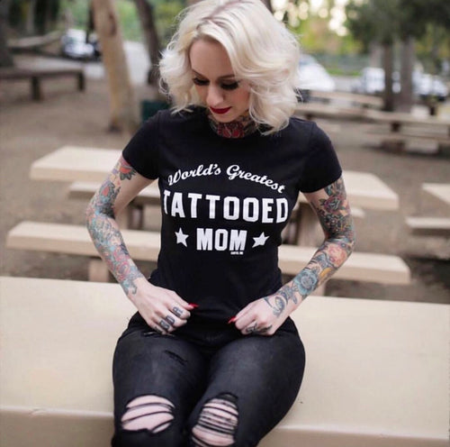 World's Greatest Tattooed Mom Women's T-Shirt